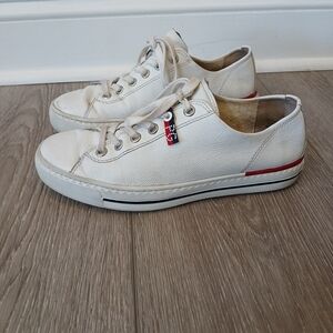 Paul Green Carley Sneakers White Leather  Women’s Size 10 US / 7.5 UK / 41.5 EU